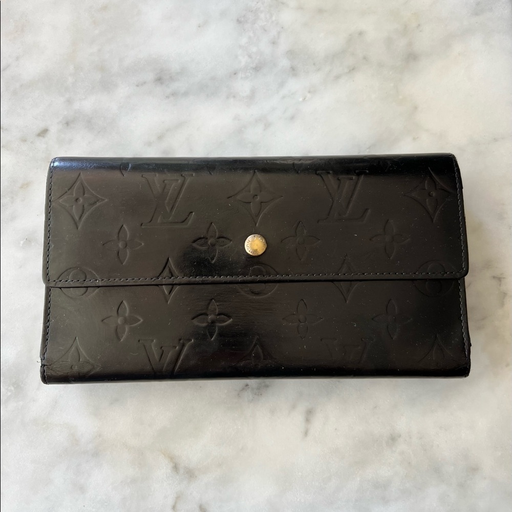 Louis Vuitton Monogram Mat Porte Tresor International Wallet Authentic M65105